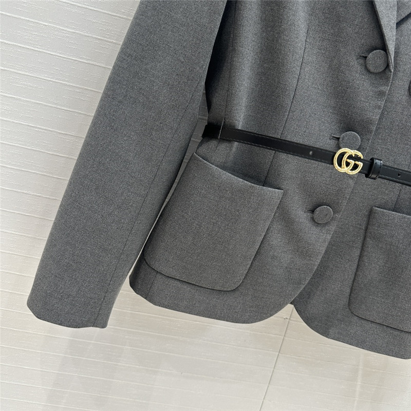 Gvc*1 grey short suit jacket