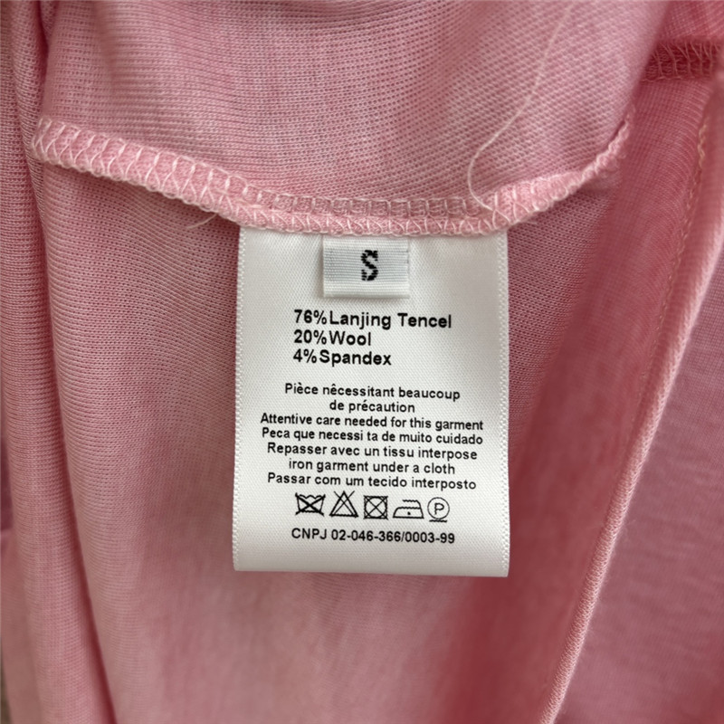 b0tt*ga Ven*ta tencel long-sleeve polo shirt in pink