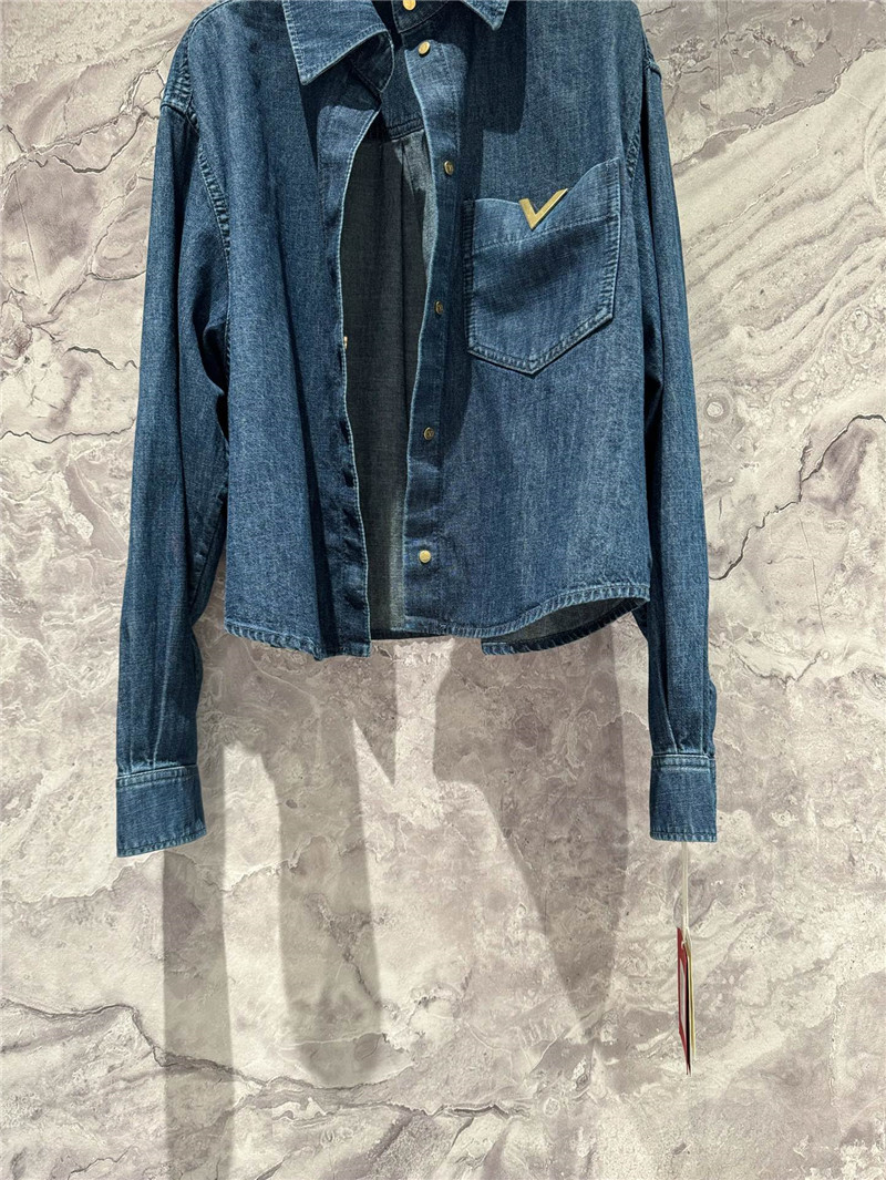 Va1e*ntin0 v denim shirt