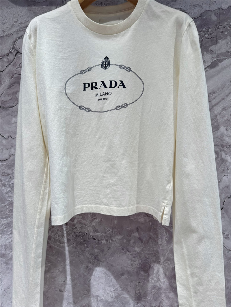 Pra*a printed long sleeve t-shirt