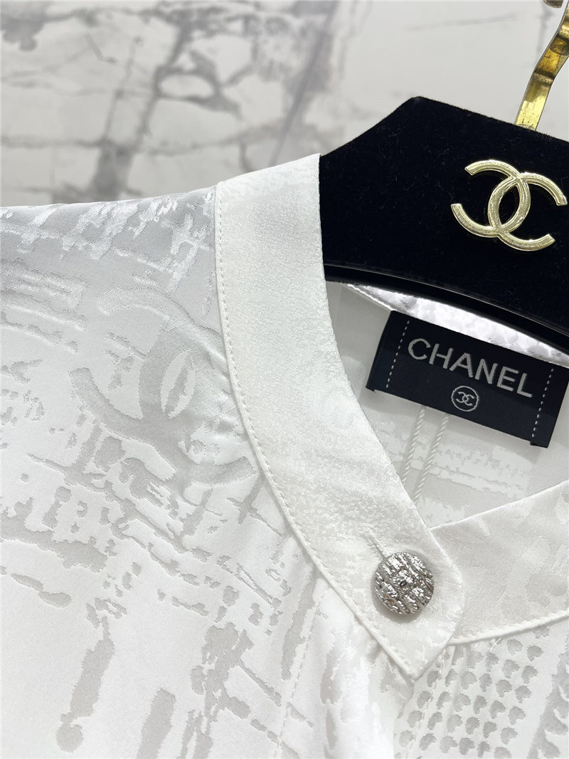 Ch**el silk jacquard shirt