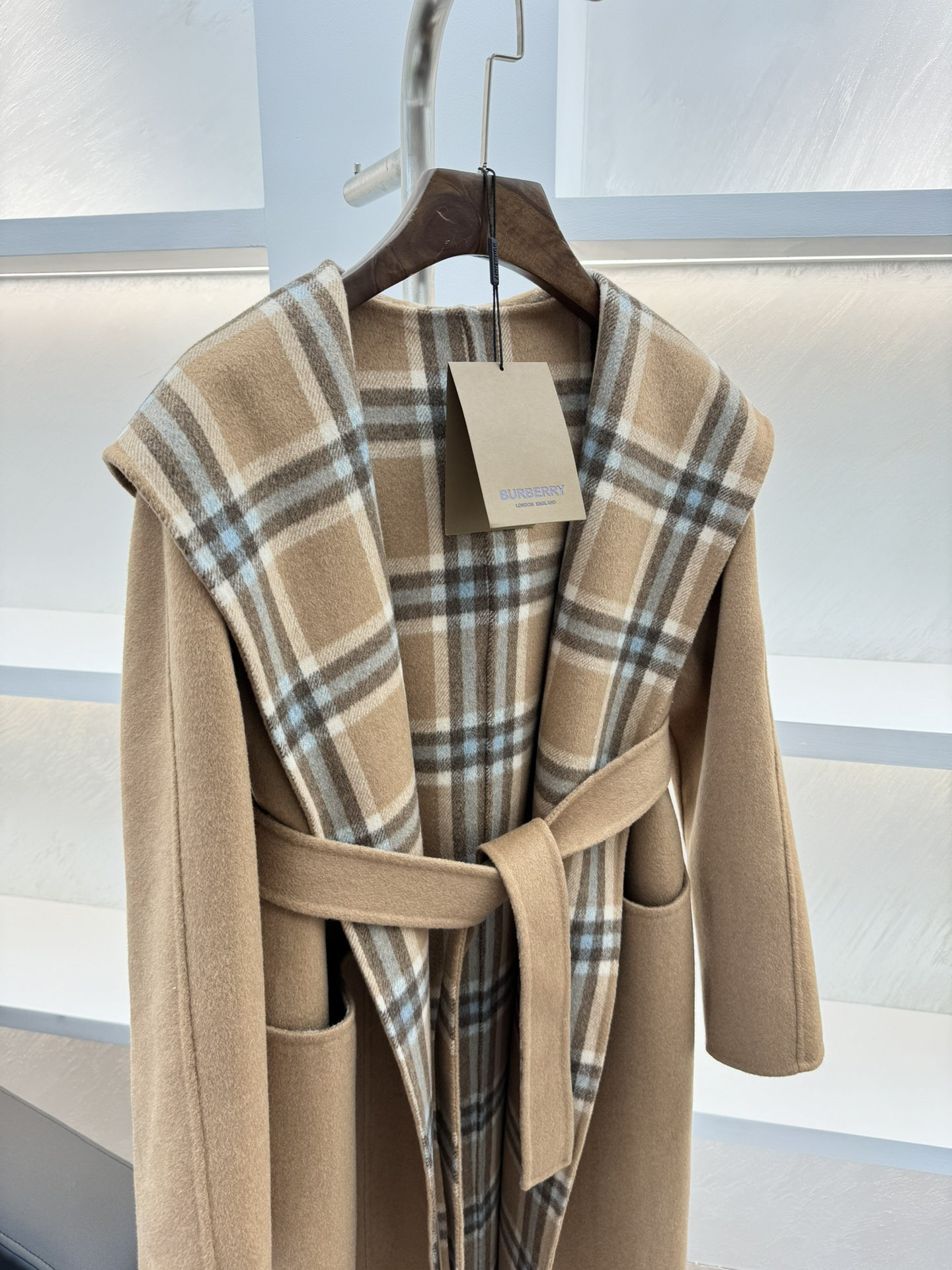Bv*b*rry reversible wool coat