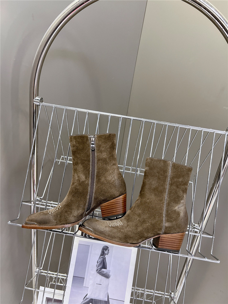 Ce1i*e bronze suede western boots