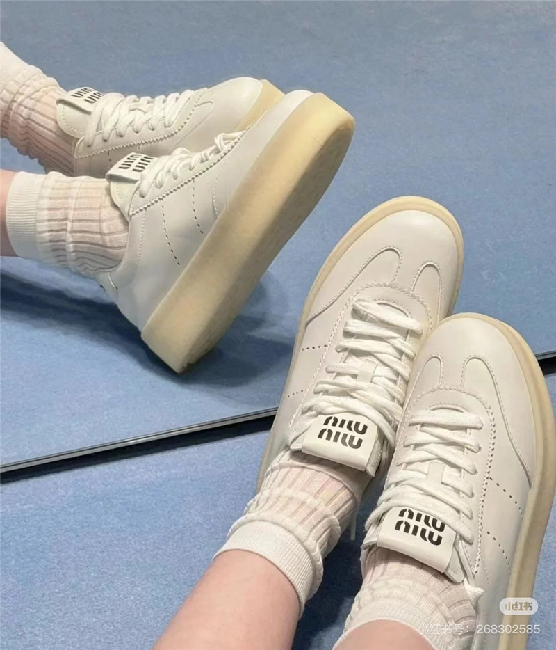 Miu Miu Women’s Low Top Platform Sneakers