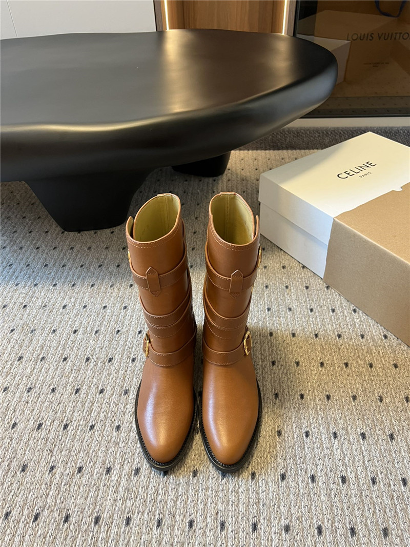 Ce1i*e lyra triple buckles boot in calfskin