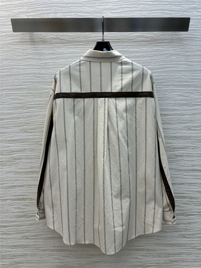 M1um1u vertical striped shirt