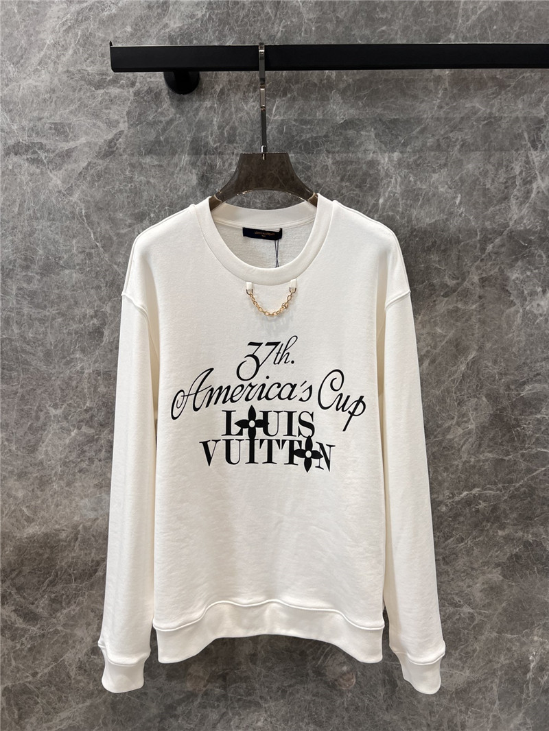 LV x AC Chain Printed Sweatshirt White