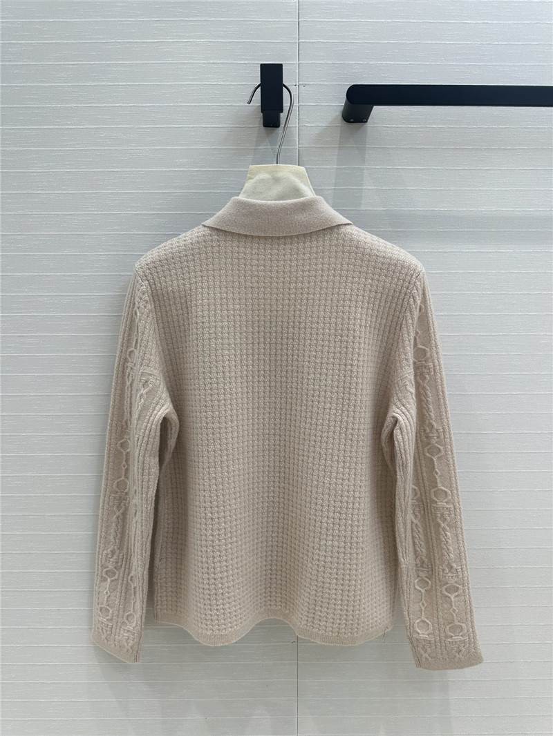 H**me5 cable cashmere shirt cardigan grey