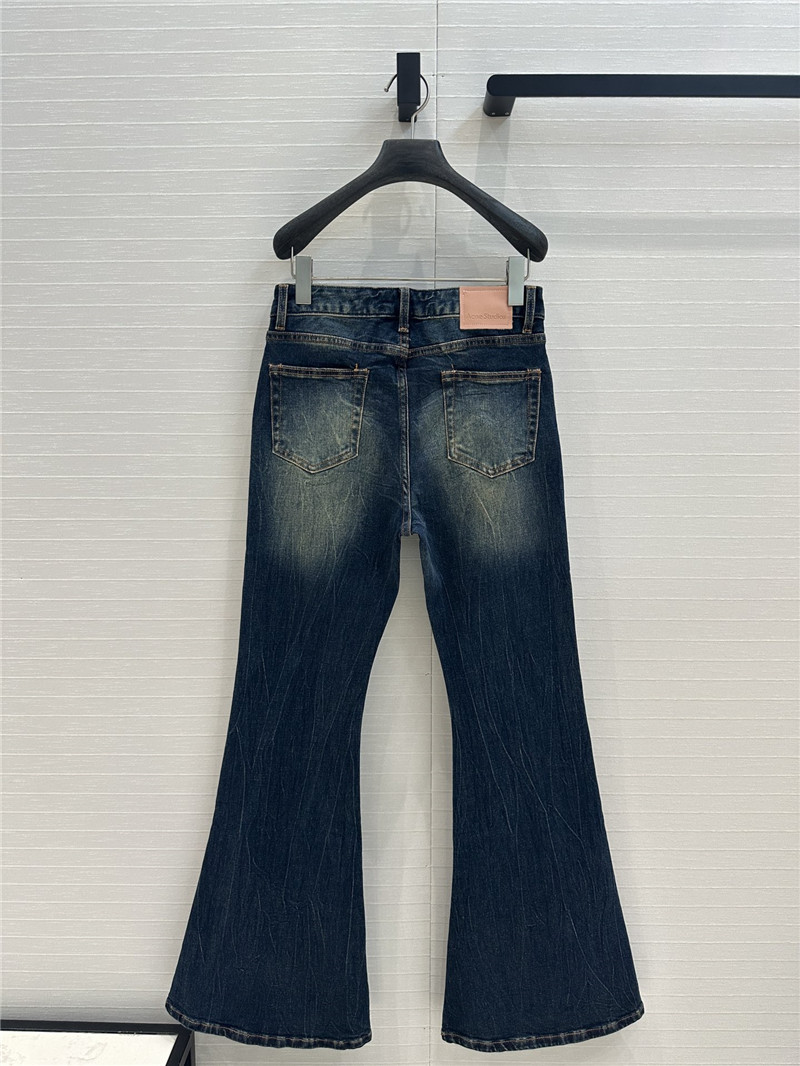 acne studios flared maxi jeans