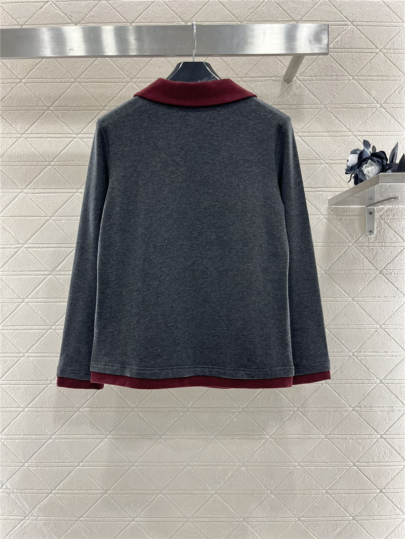 Ce1i*e fake two piece bottoming shirt