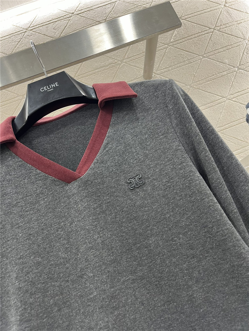 Ce1i*e fake two piece bottoming shirt
