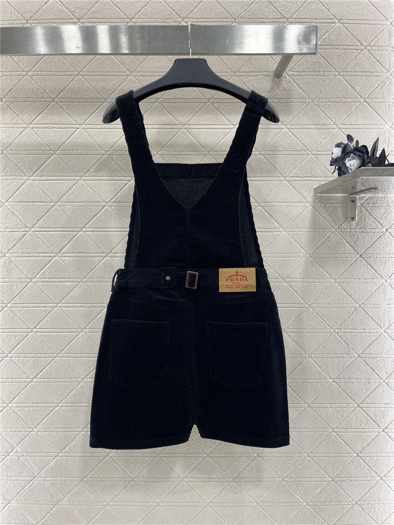 Pra*a corduroy overalls skirt