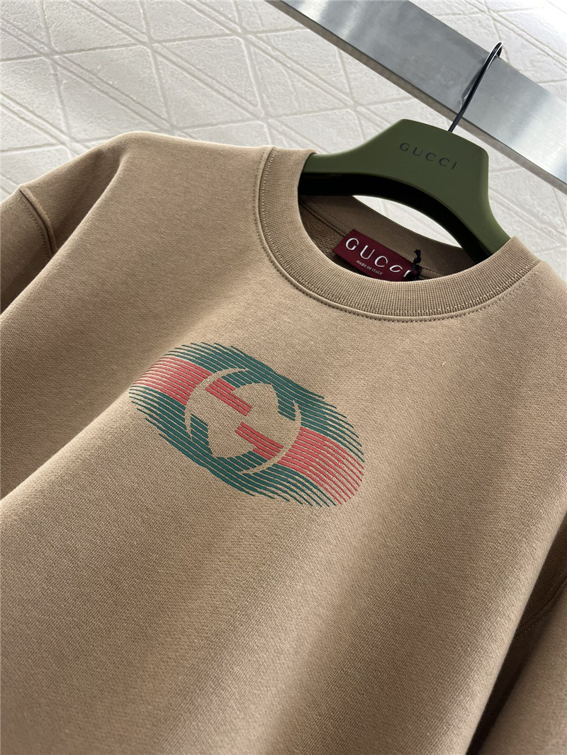 Gvc*1 cotton jersey sweatshirt camel