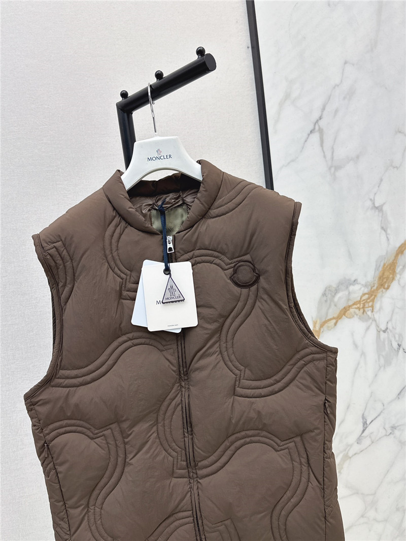Moncler Brown Druzy Down Vest