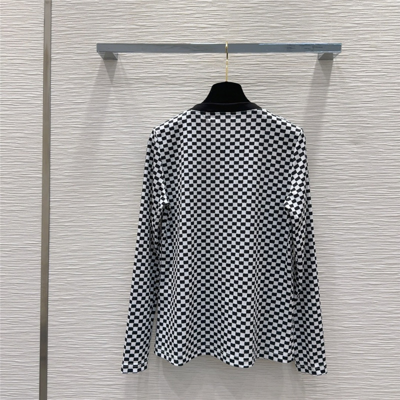 l0vis Vvtt0n lv checkerboard top