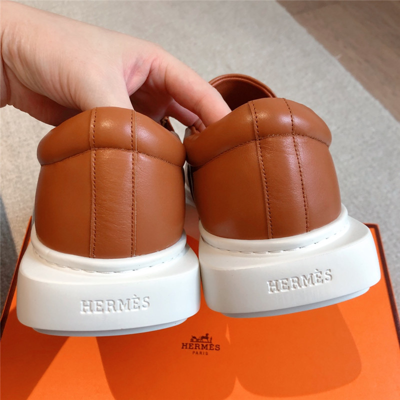 H**me5 brown slip-on sneaker