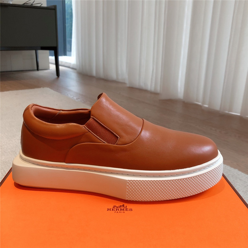 H**me5 brown slip-on sneaker
