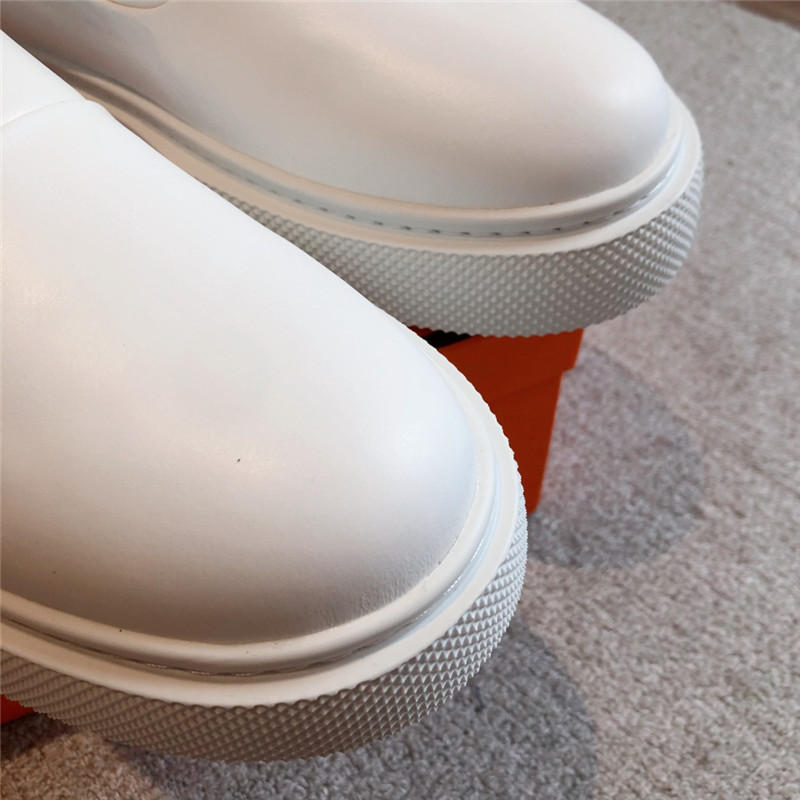 H**me5 white slip-on sneaker