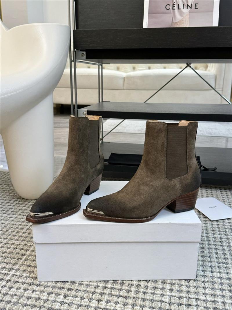 Ce1i*e western suede boot for women