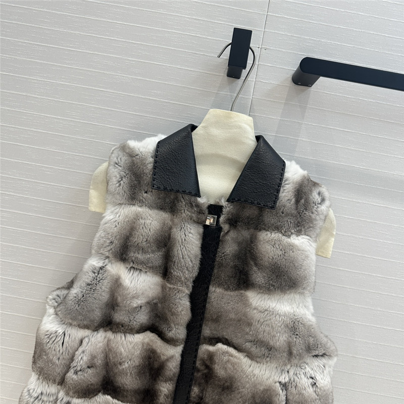 D10r horizontal striped vest jacket