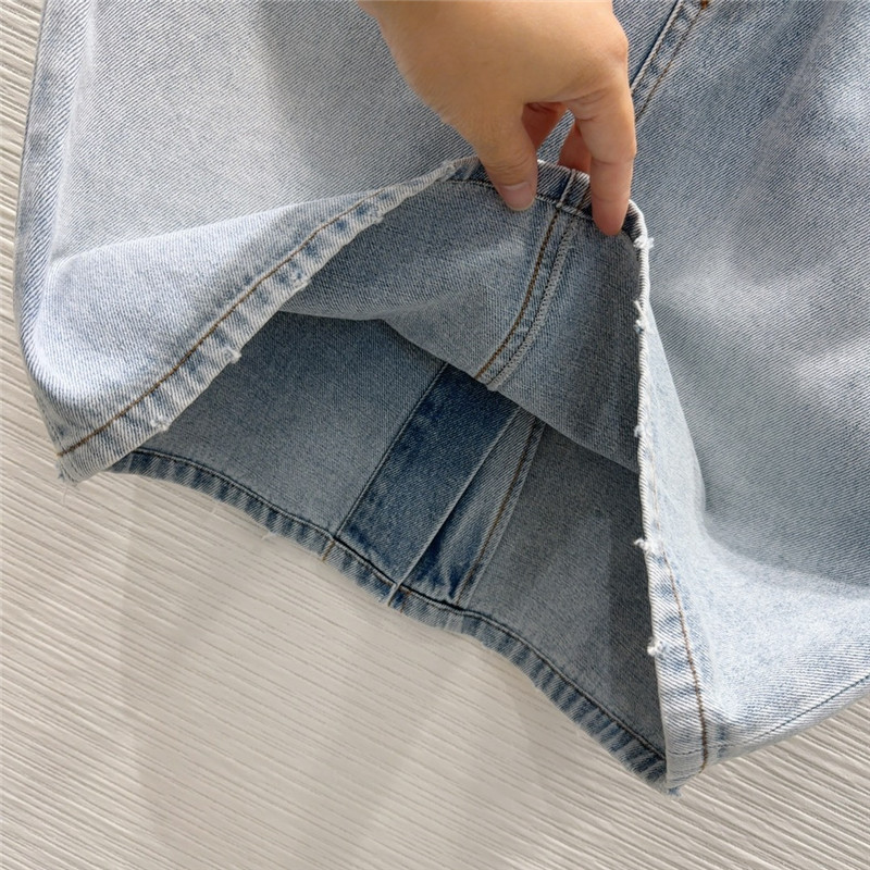 M1um1u denim short skirt