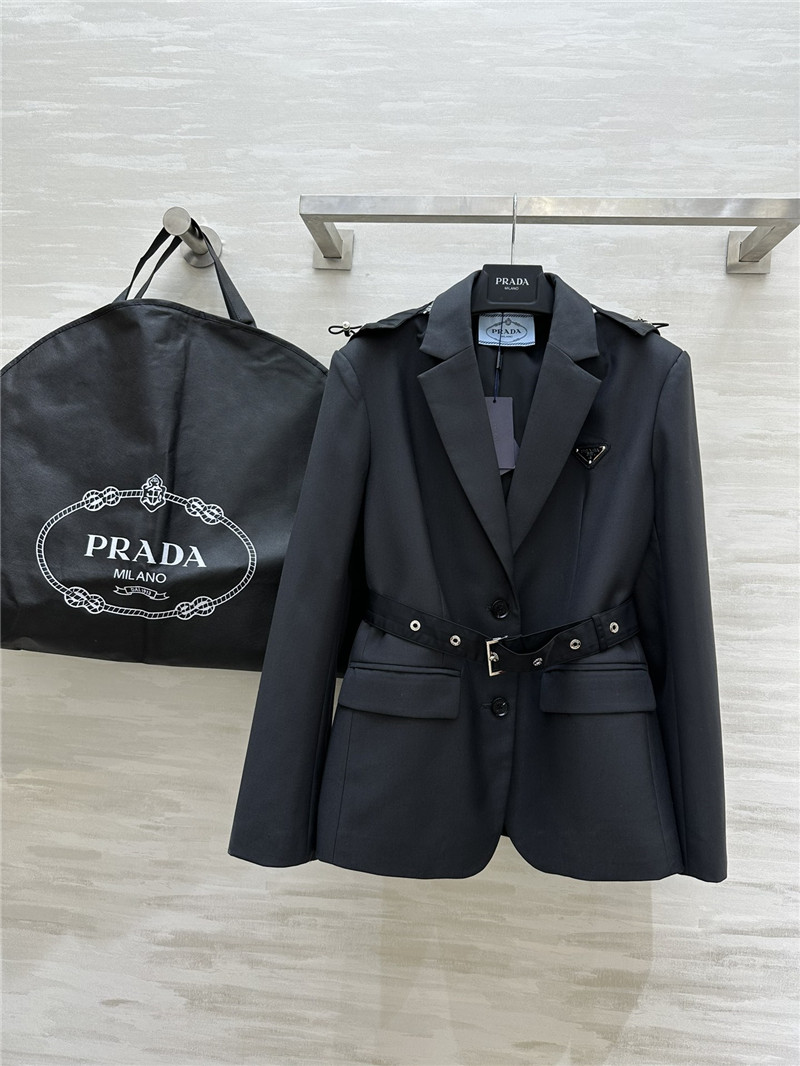 Pra*a hooded suit jacket