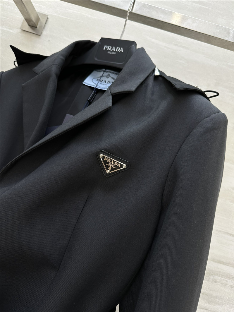 Pra*a hooded suit jacket