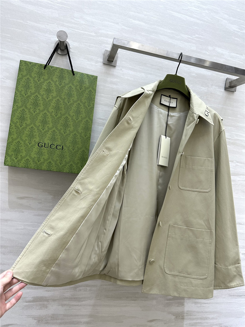 Gvc*1 lapel trench coat