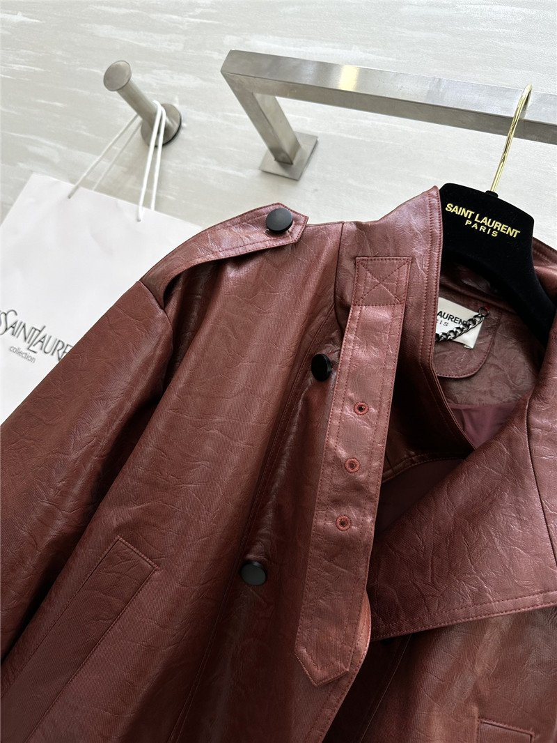 Y51 pleated trench coat