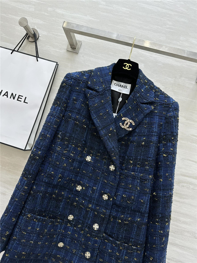Ch**el woven mid-length coat