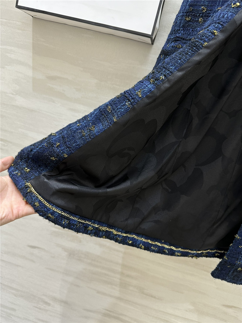 Ch**el woven mid-length coat