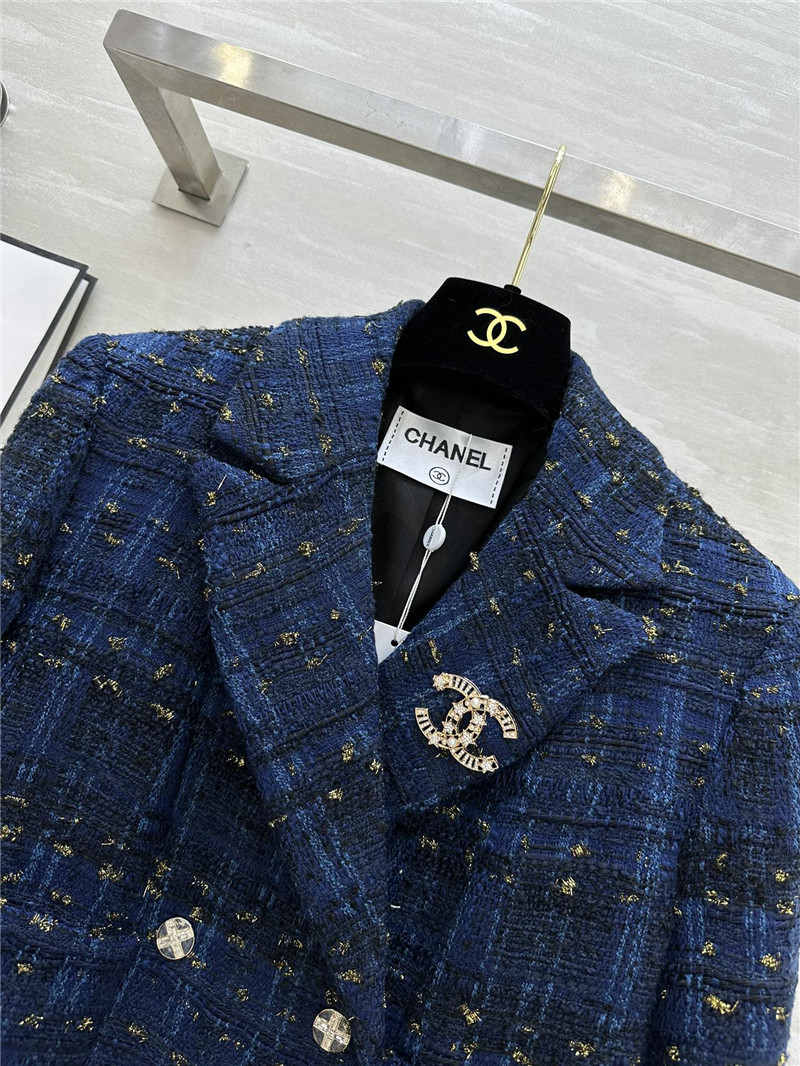 Ch**el woven mid-length coat