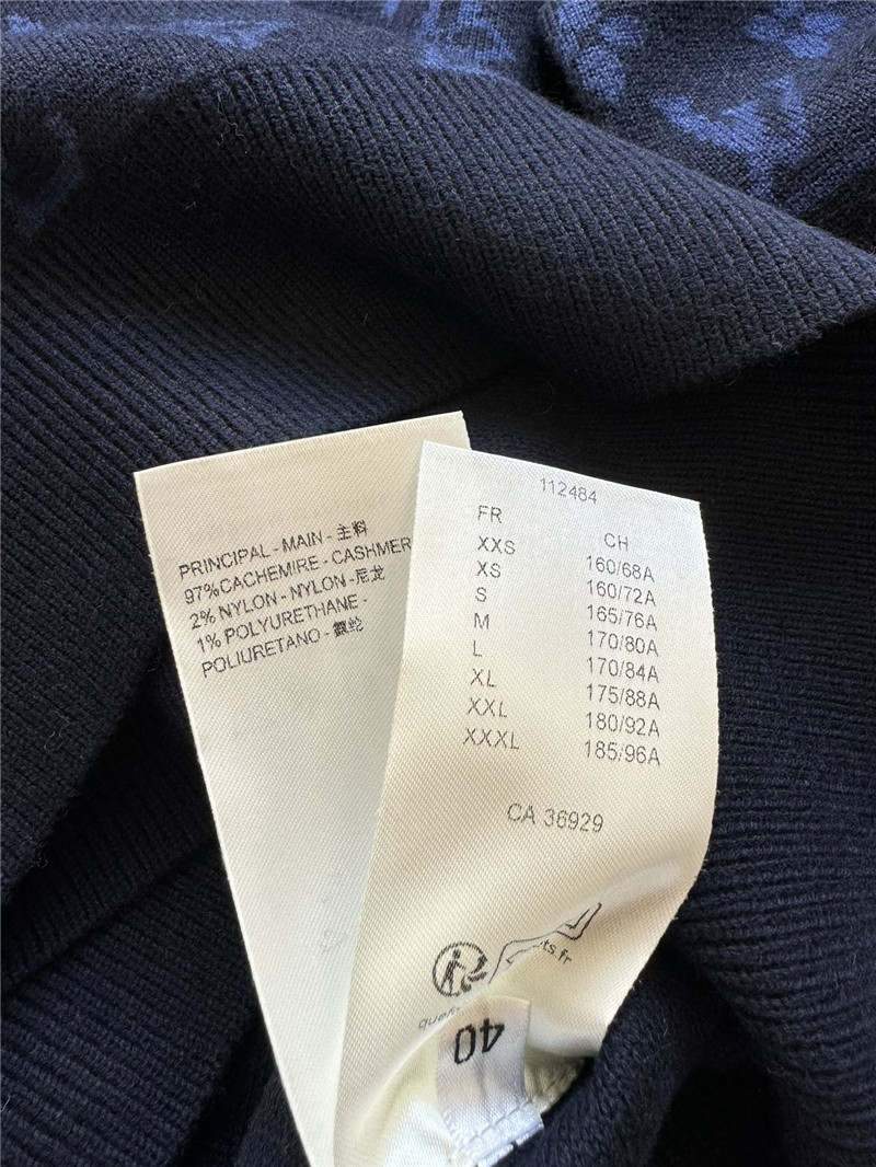 LV Monogram Crewneck Sweater Navy