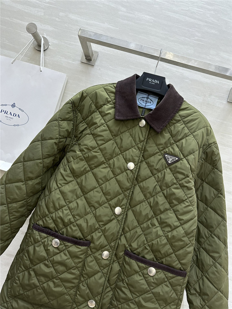 Pra*a mid-length lapel coat