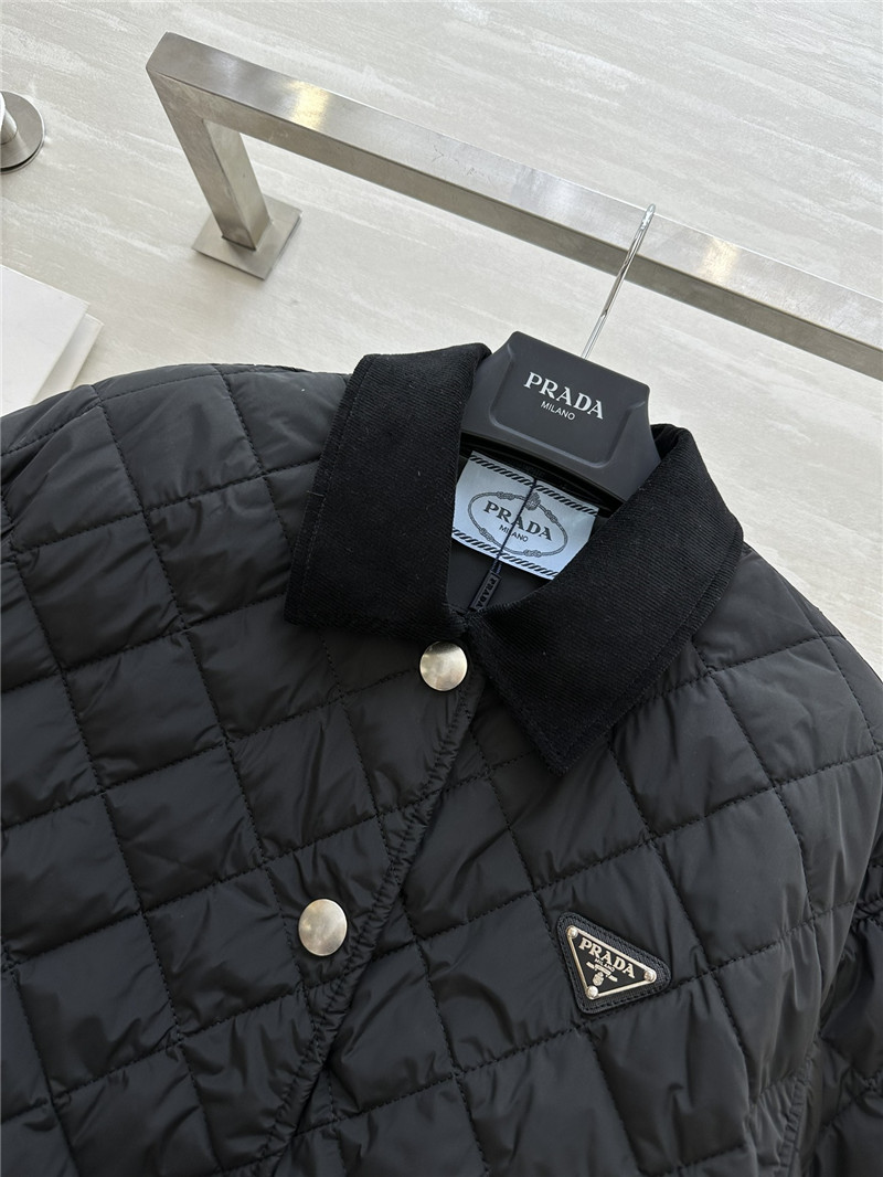 Pra*a mid-length lapel coat