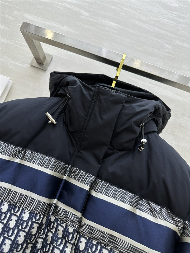 D10r monogram hooded down jacket