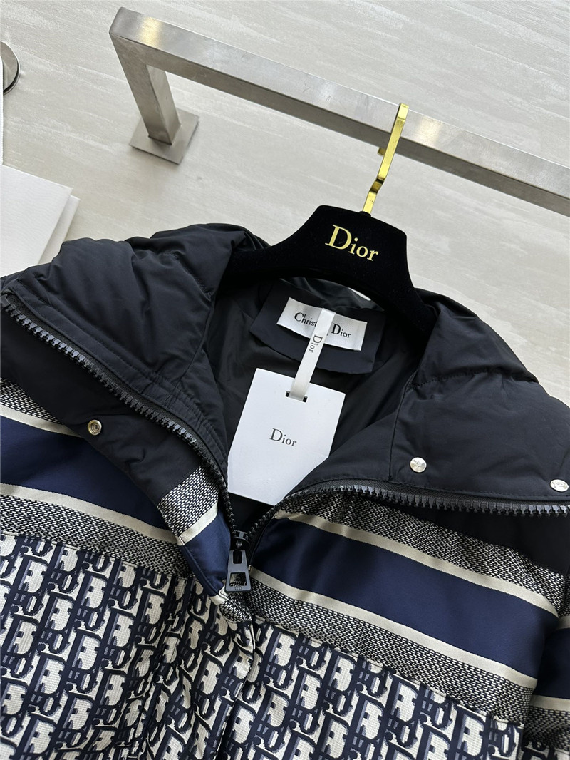 D10r monogram hooded down jacket