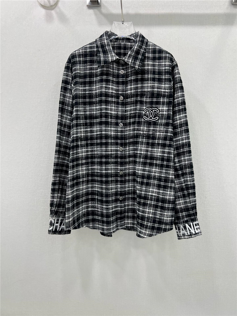 Ch**el classic plaid shirt