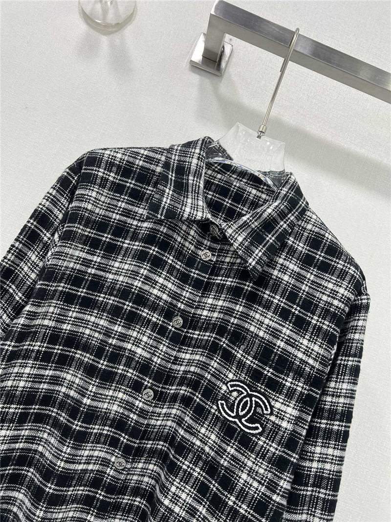 Ch**el classic plaid shirt