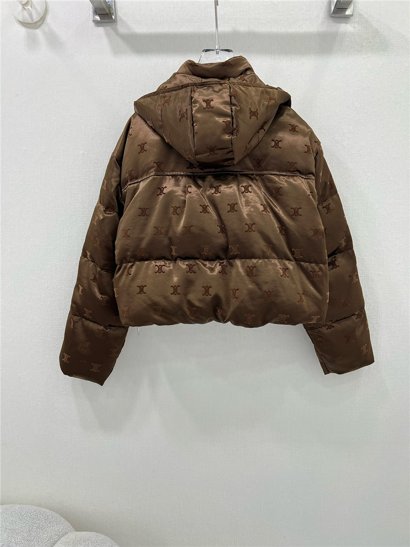 Ce1i*e flocked satin down jacket