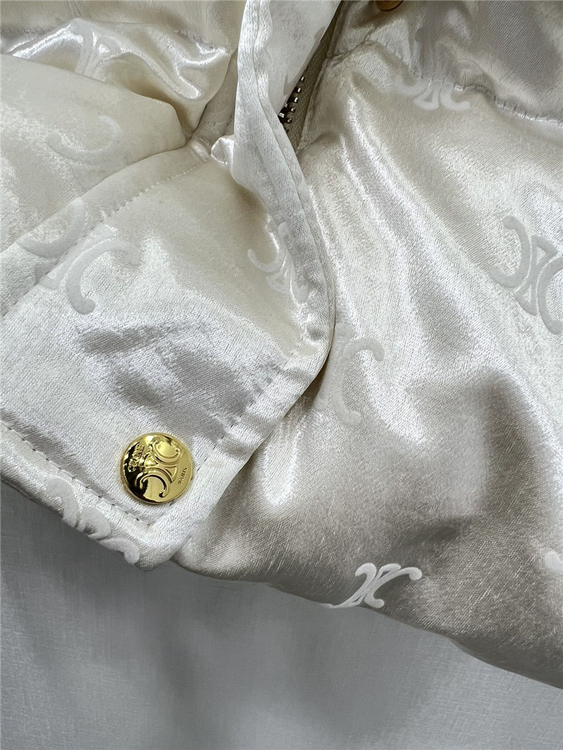 Ce1i*e flocked satin down jacket