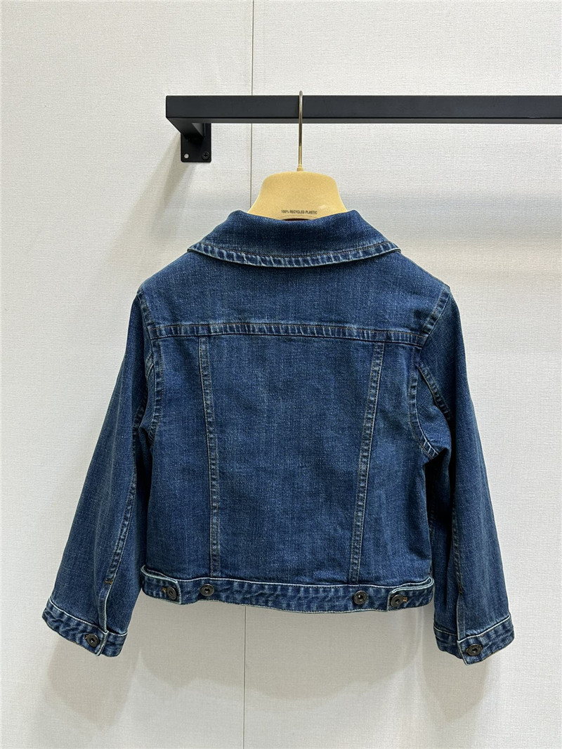 M1um1u pocket denim jacket