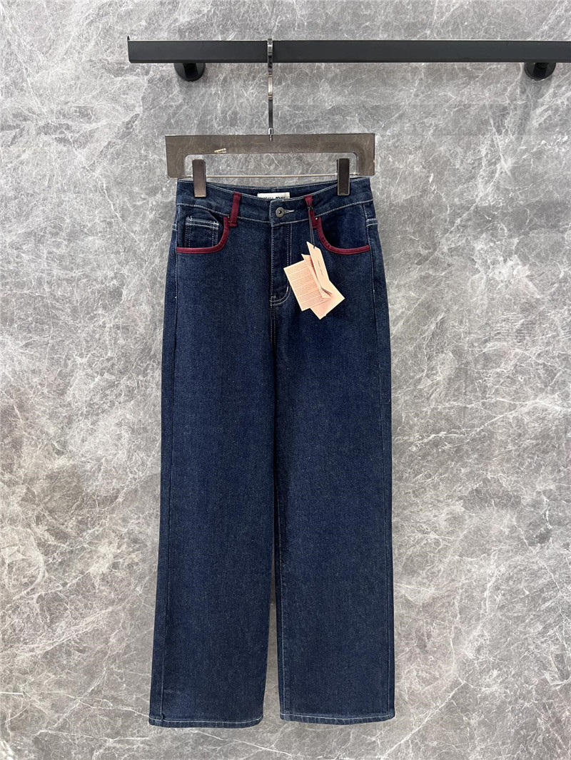 M1um1u denim trousers