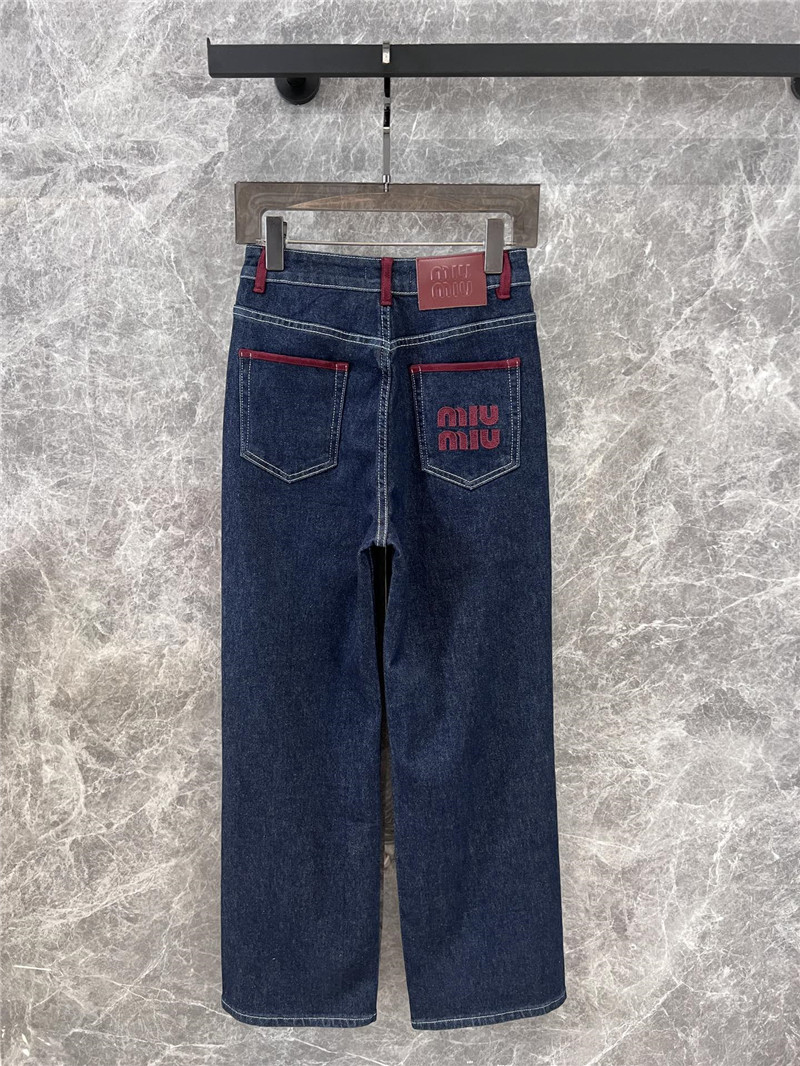 M1um1u denim trousers