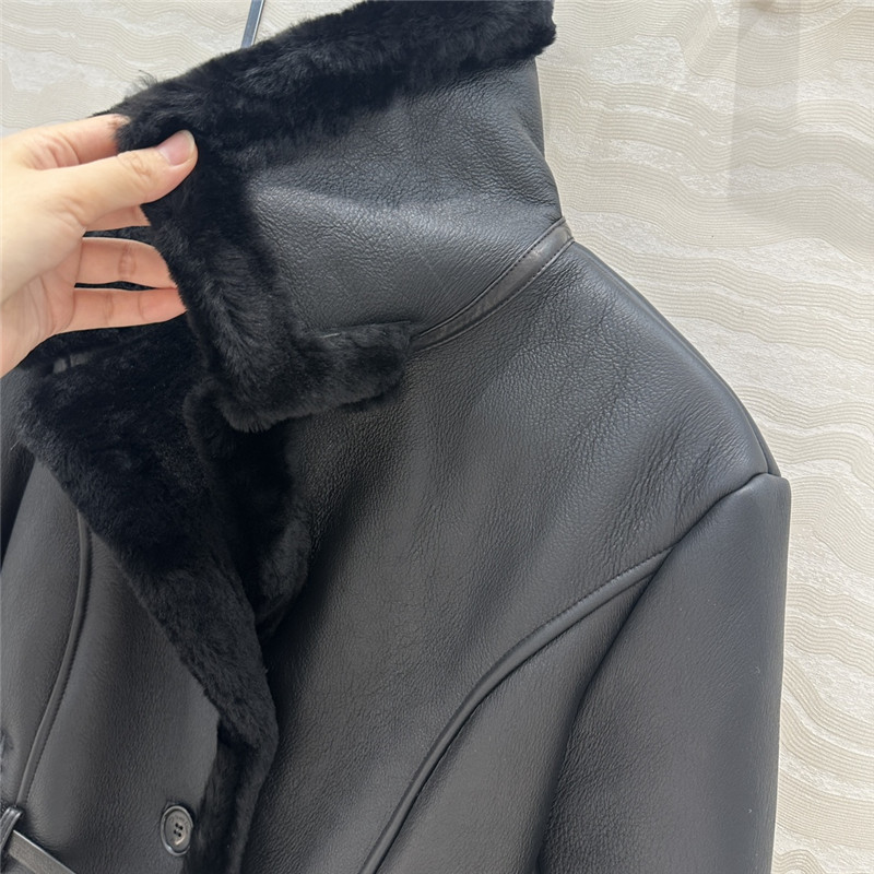 D10r sheepskin fur coat