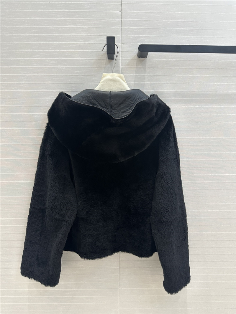 H**me5 short shearling jacket