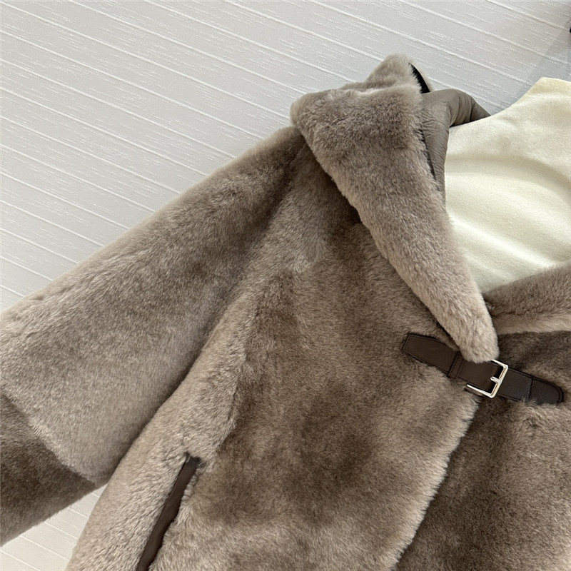 H**me5 short shearling jacket