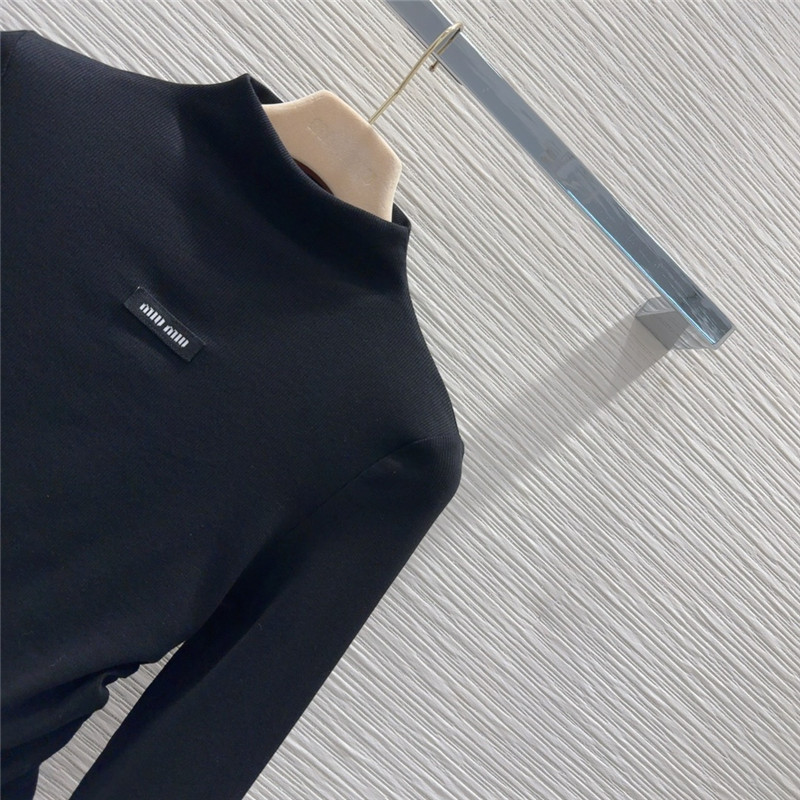 M1um1u long sleeve bottoming shirt