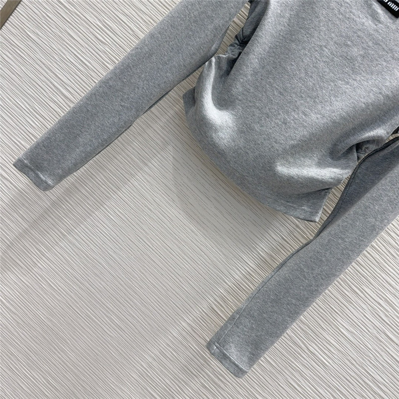 M1um1u long sleeve bottoming shirt