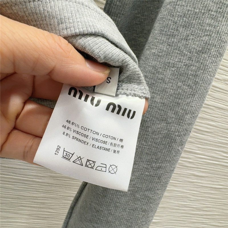 M1um1u long sleeve bottoming shirt